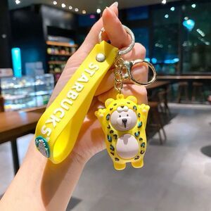 Starbucks Giraffe Bearista Bear Asia Release Keychain